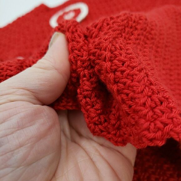 3-6 Months Baby Girl Dress Red White Crochet Knit Short Sleeve Summer Patriotic - Picture 10 of 14